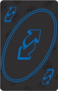 Uno Reverse Card Blue | Sticker